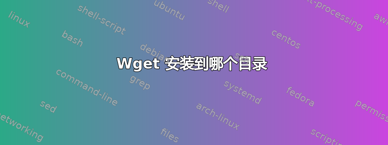 Wget 安装到哪个目录