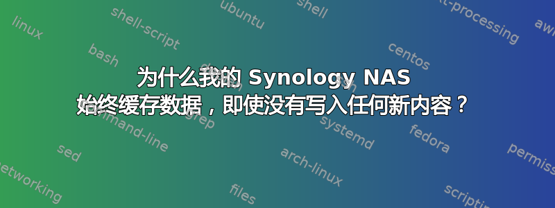 为什么我的 Synology NAS 始终缓存数据，即使没有写入任何新内容？