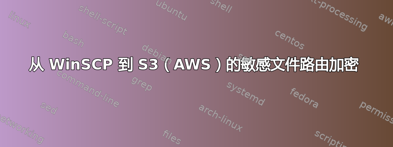 从 WinSCP 到 S3（AWS）的敏感文件路由加密