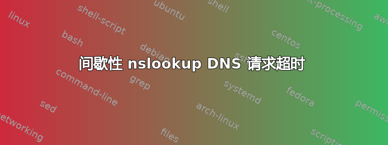 间歇性 nslookup DNS 请求超时