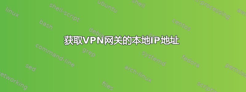 获取VPN网关的本地IP地址