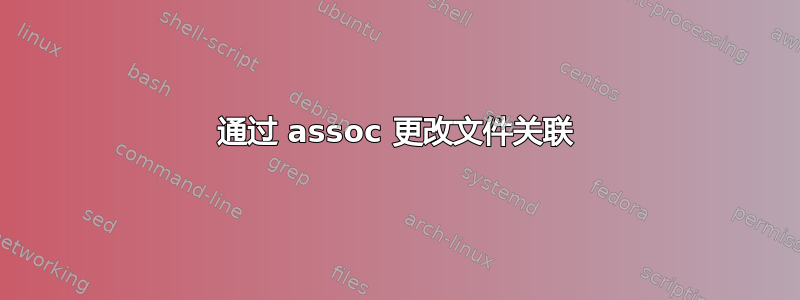 通过 assoc 更改文件关联