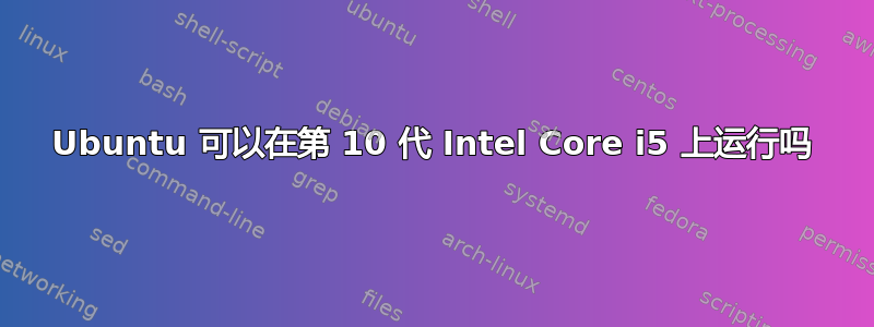 Ubuntu 可以在第 10 代 Intel Core i5 上运行吗