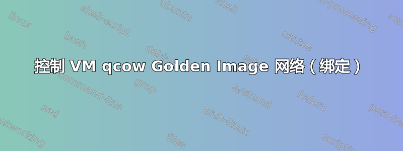 控制 VM qcow Golden Image 网络（绑定）