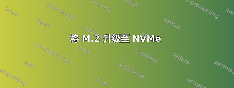 将 M.2 升级至 NVMe