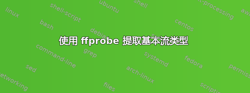 使用 ffprobe 提取基本流类型