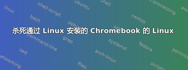 杀死通过 Linux 安装的 Chromebook 的 Linux