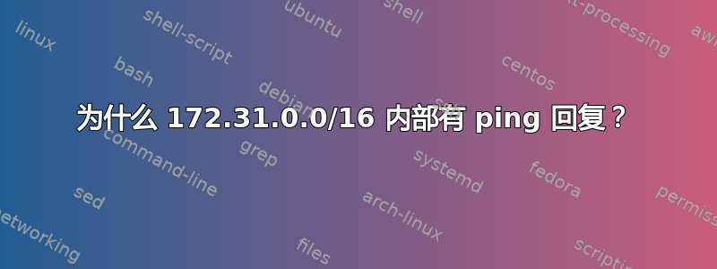 为什么 172.31.0.0/16 内部有 ping 回复？