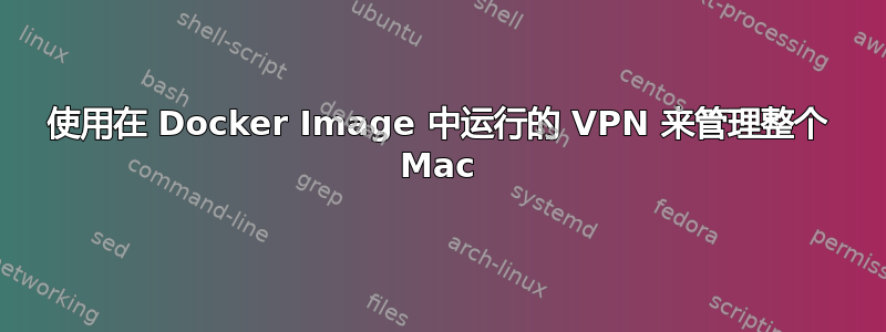 使用在 Docker Image 中运行的 VPN 来管理整个 Mac