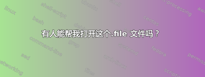 有人能帮我打开这个.file 文件吗？