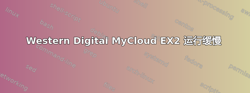 Western Digital MyCloud EX2 运行缓慢