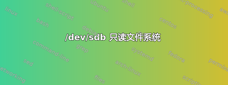 /dev/sdb 只读文件系统