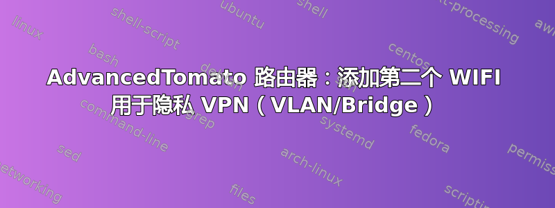 AdvancedTomato 路由器：添加第二个 WIFI 用于隐私 VPN（VLAN/Bridge）