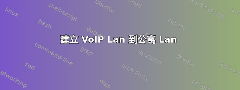 建立 VoIP Lan 到公寓 Lan