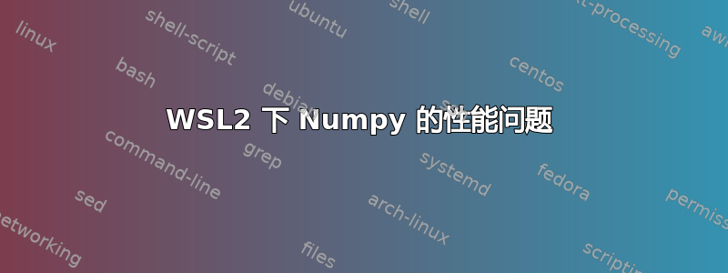 WSL2 下 Numpy 的性能问题