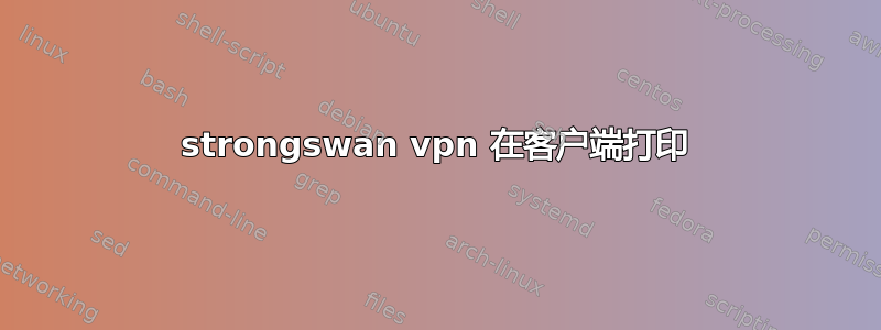 strongswan vpn 在客户端打印