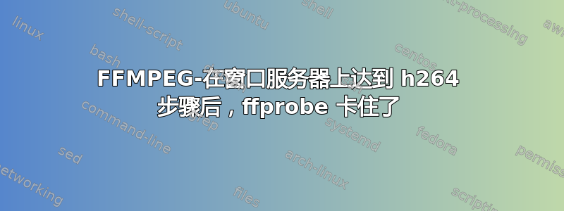 FFMPEG-在窗口服务器上达到 h264 步骤后，ffprobe 卡住了