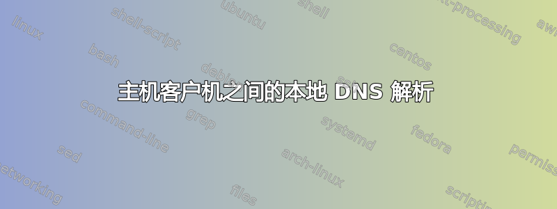 主机客户机之间的本地 DNS 解析