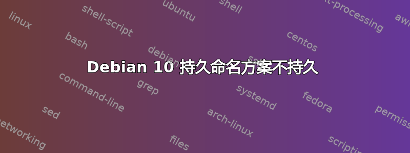 Debian 10 持久命名方案不持久