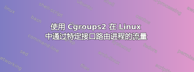 使用 Cgroups2 在 Linux 中通过特定接口路由进程的流量