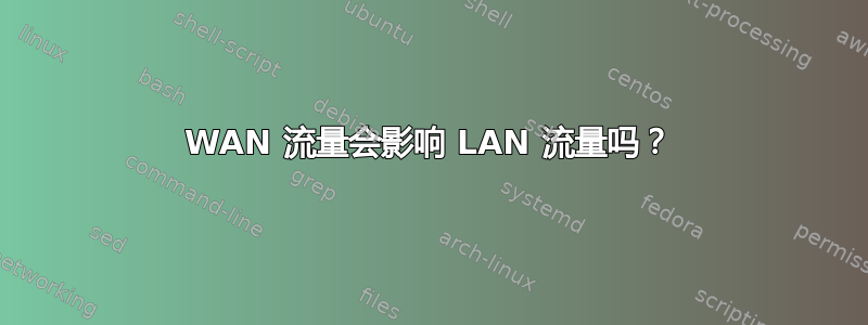 WAN 流量会影响 LAN 流量吗？