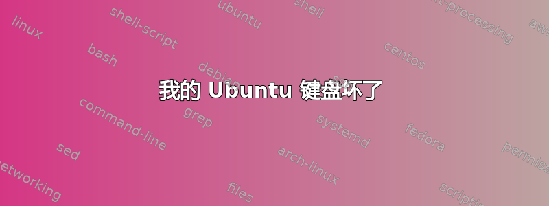 我的 Ubuntu 键盘坏了