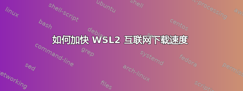 如何加快 WSL2 互联网下载速度