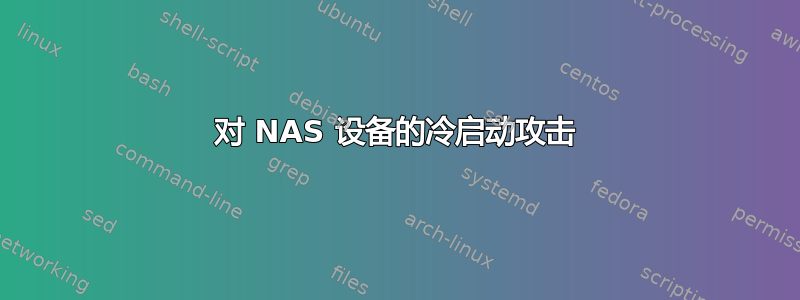 对 NAS 设备的冷启动攻击