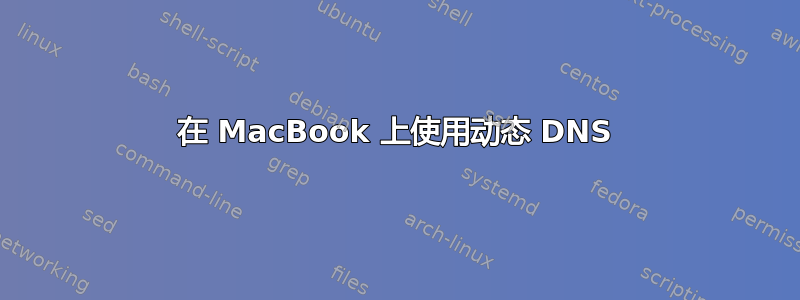 在 MacBook 上使用动态 DNS