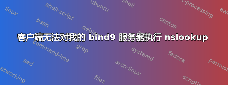 客户端无法对我的 bind9 服务器执行 nslookup