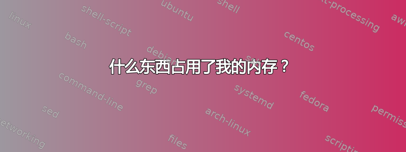 什么东西占用了我的内存？