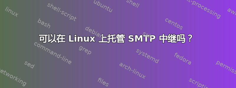 可以在 Linux 上托管 SMTP 中继吗？