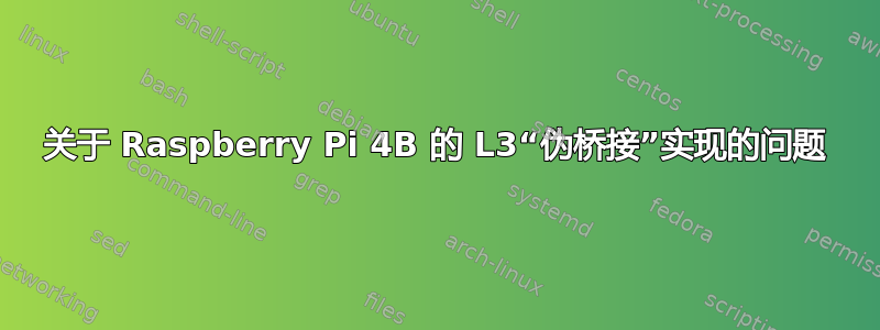 关于 Raspberry Pi 4B 的 L3“伪桥接”实现的问题