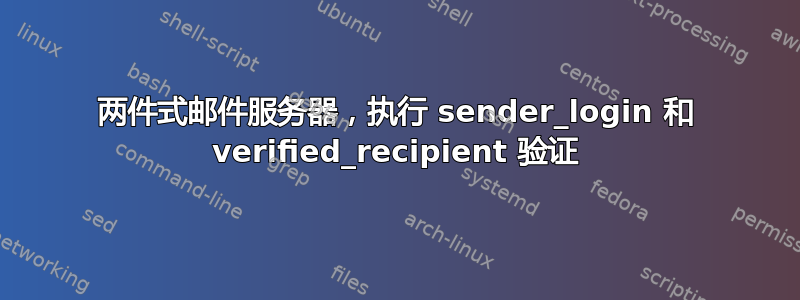 两件式邮件服务器，执行 sender_login 和 verified_recipient 验证