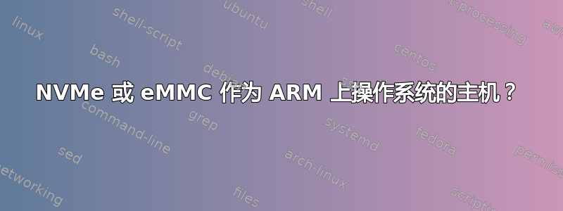 NVMe 或 eMMC 作为 ARM 上操作系统的主机？