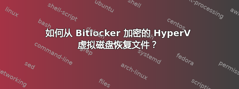 如何从 Bitlocker 加密的 HyperV 虚拟磁盘恢复文件？