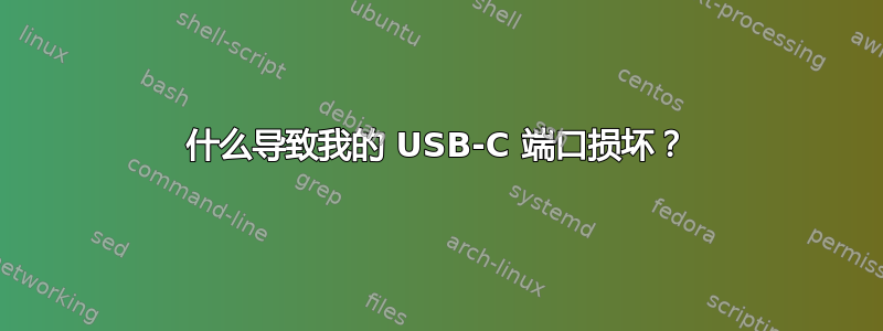 什么导致我的 USB-C 端口损坏？