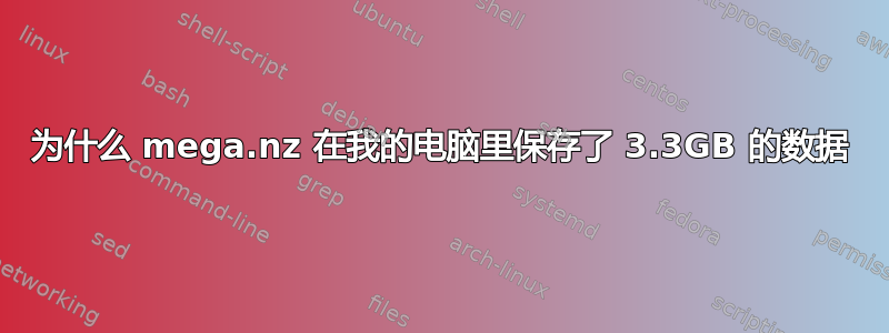 为什么 mega.nz 在我的电脑里保存了 3.3GB 的数据