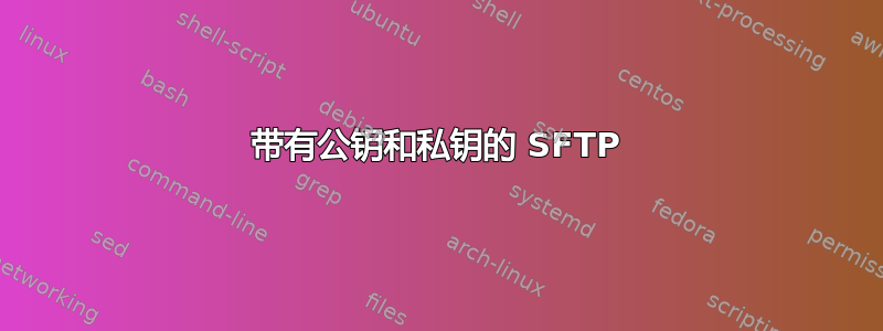 带有公钥和私钥的 SFTP