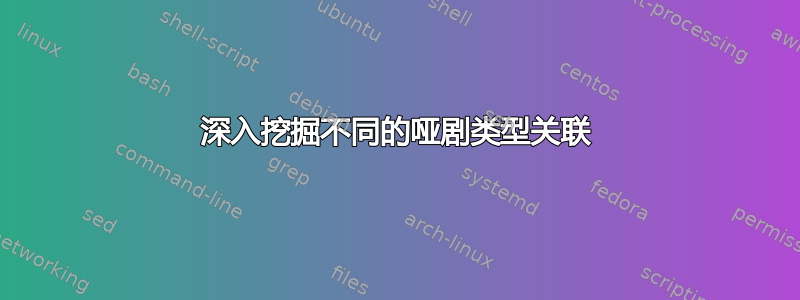 深入挖掘不同的哑剧类型关联