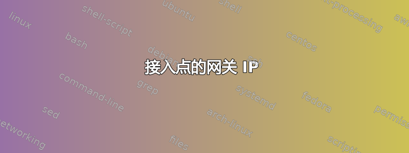 接入点的网关 IP