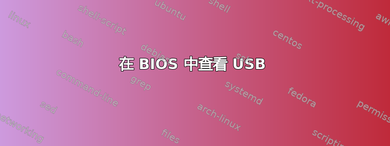 在 BIOS 中查看 USB