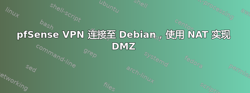 pfSense VPN 连接至 Debian，使用 NAT 实现 DMZ