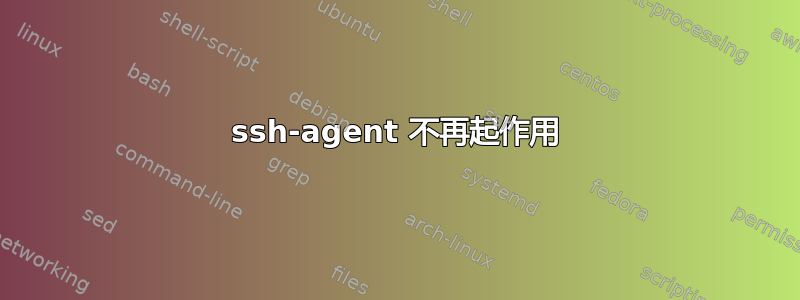 ssh-agent 不再起作用