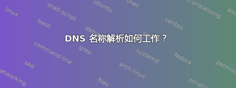 DNS 名称解析如何工作？