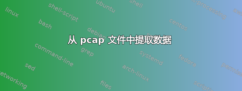 从 pcap 文件中提取数据