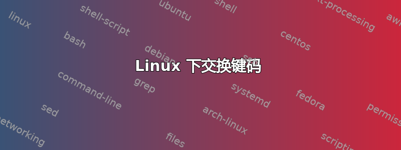 Linux 下交换键码