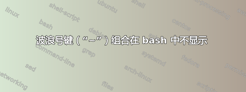 波浪号键（“~”）组合在 bash 中不显示