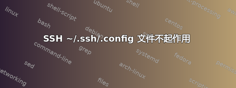 SSH ~/.ssh/.config 文件不起作用