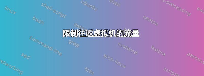 限制往返虚拟机的流量